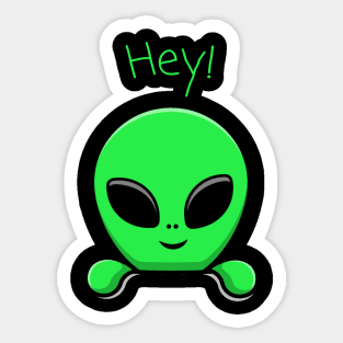 alien peek Sticker